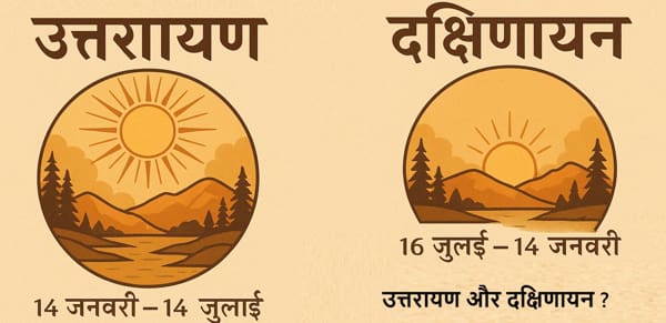 जाने उत्तरायण और दक्षिणायन का अर्थ, हिंदु पंचांग के अनुसार वर्ष में दो अयन होते हैं surya uttarayan in Hindi and Surya dakshinayan.